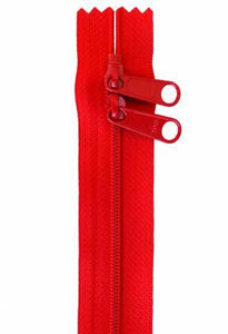 Handbag Zipper 30" Red