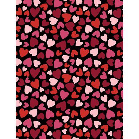 Happy Hearts - Packed Hearts Black