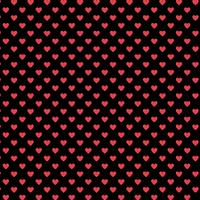 Hearts-Blk w/ Red hearts