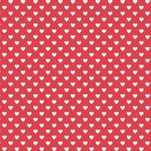 Hearts-Red w/ White hearts