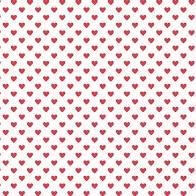 Hearts-White Red hearts