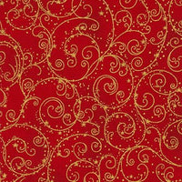 Holiday Flourish - Red Swirls