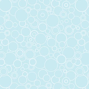 Hooked Fish-Circles Lgt Turq