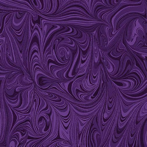 Hooked Fish-Marble Tonal -dark grape