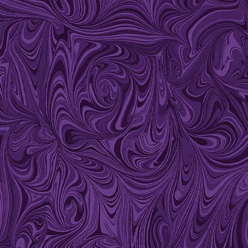 Hooked Fish-Marble Tonal -dark grape