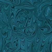 Hooked Fish-Marble Tonal -dark ocean