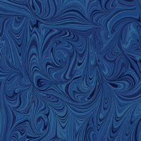 Hooked Fish-Marble Tonal -dark sapphire
