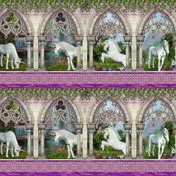 Unicorns-Border Stripe