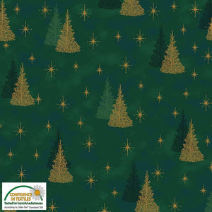 Magic Christmas Green Trees