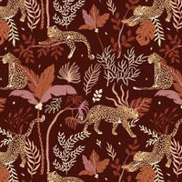 Magic of Serengeti-Leopard -deep plum