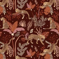 Magic of Serengeti-Leopard -deep plum