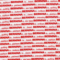 My Happy Place (Bernina  Exclusive Prints) White/Red Bernina