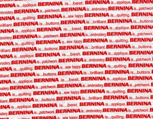 My Happy Place (Bernina  Exclusive Prints) White/Red Bernina