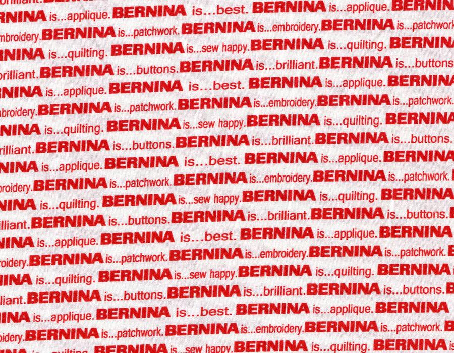 My Happy Place (Bernina  Exclusive Prints) White/Red Bernina