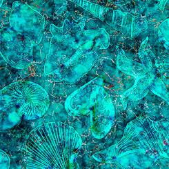 Oceana-Seashells Turquoise