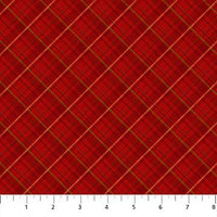 Old Time Xmas-Diagonal Plaid
