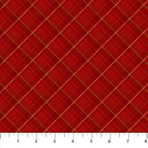 Old Time Christmas-Diagonal Plaid