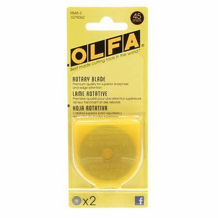 Olfa 45mm Rotary Blades 2 Pack