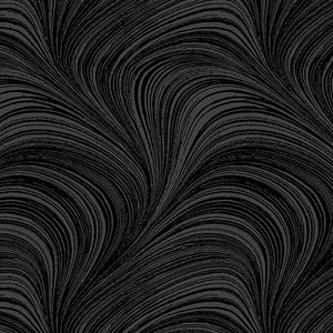 Pearlescent Wave Texture -charcoal