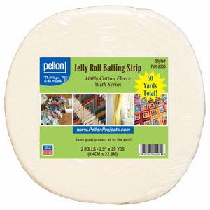 Pellon cotton scrim Jelly roll Batting 2 1/2"