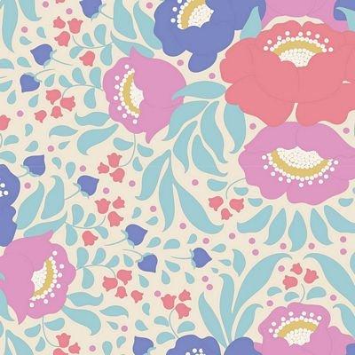 Plum Garden-Autumn Bouquet -Teal