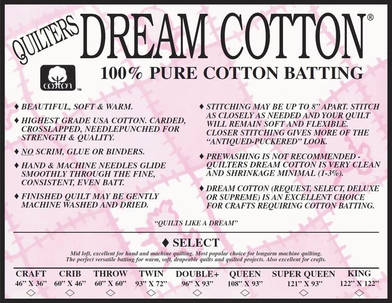 QD Whit Batt 100% cot Select Q Queen 108