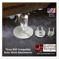 Quilting Delights BSR Ruler Work Foot Attachment (3 pieces)
