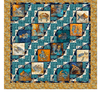 Riding the Waves Quilt Kit 58"  x 58"