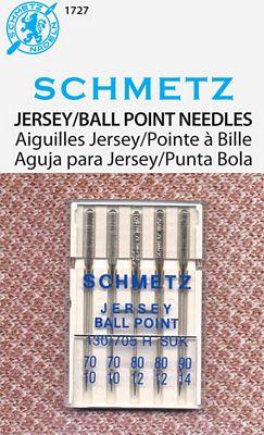 Schmetz Jersey/Ballpoint Assortment 70/80/90 5pack