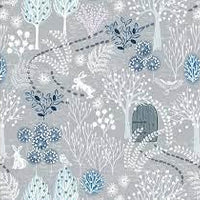 The Secret Winter Garden Frosted Garden Pearl- blue