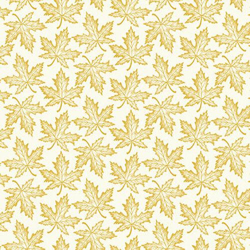 Simply Gold Metallic - Tossed Maple Leaves