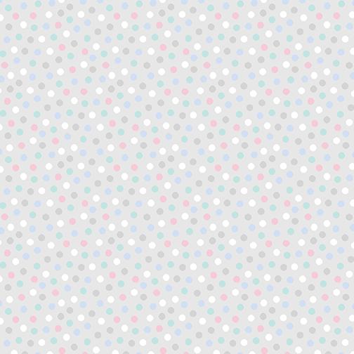 Snuggle Dot Flannel Grey