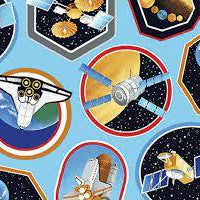 Space Race Space Decals 58"