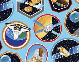 Space Race Space Decals 58"