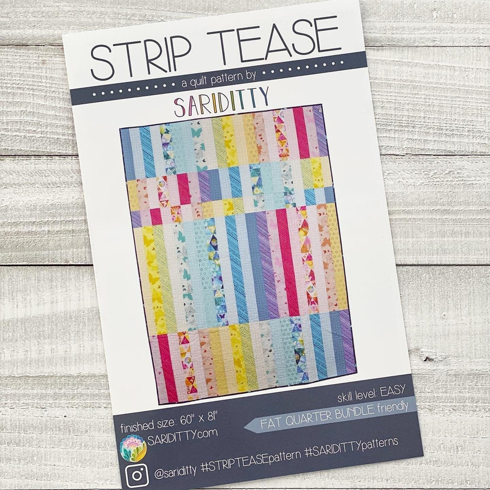 Strip Tease Quilt Pattern - By Sariditty