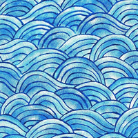 Surfside Waves Blue by Freckle + Lollie