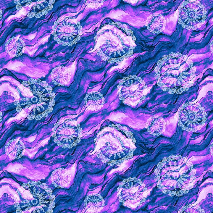 Textured Floral Purple