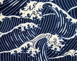 The Great Wave Indigo by Alexander Henry