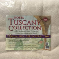 Tuscany Supreme 100% Natural Cotton Batting King 120in x 120in