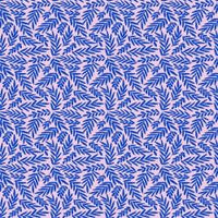 Vibrant Blooms Ferns Blue