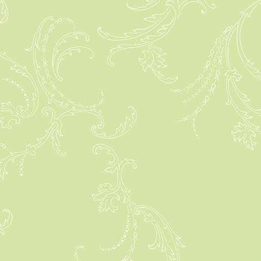 Whispering Lilies - Jackie Scroll Light Green