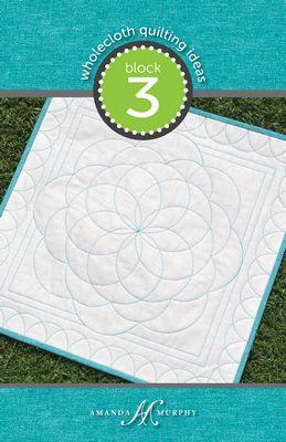 Wholecloth Quilting Ideas Block 3 (Angle&Curve)