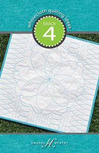 Wholecloth Quilting Ideas Block 4 (Angle& Oval)