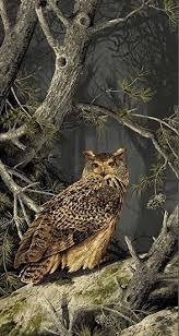 Large Owl PANEL - Majestic Woods